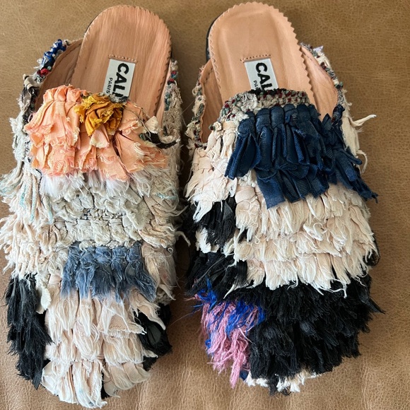 Textured Multicolor Mules - Picture 4 of 8